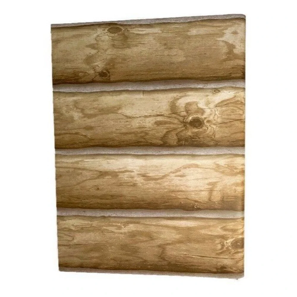 Lodge Wallpaper Rustic Log Cabin 3-D Designer Wallpaper DD688